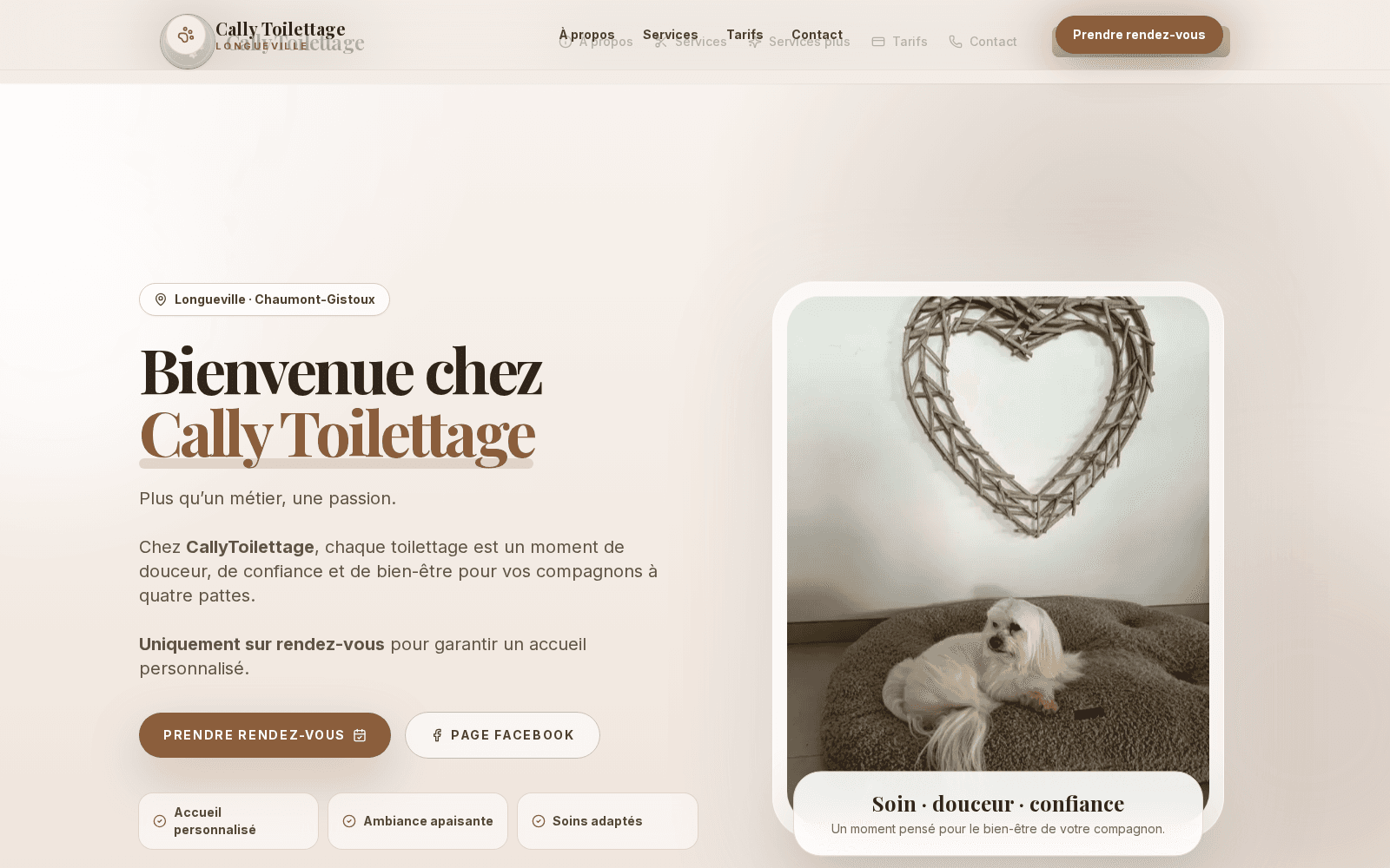 Cally Toilettage — vue 1